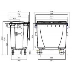 Bac roulant 770 L 